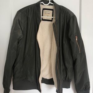 Army Green Bomber Jacket
